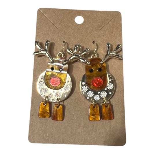 Reindeer Acrylic Earrings