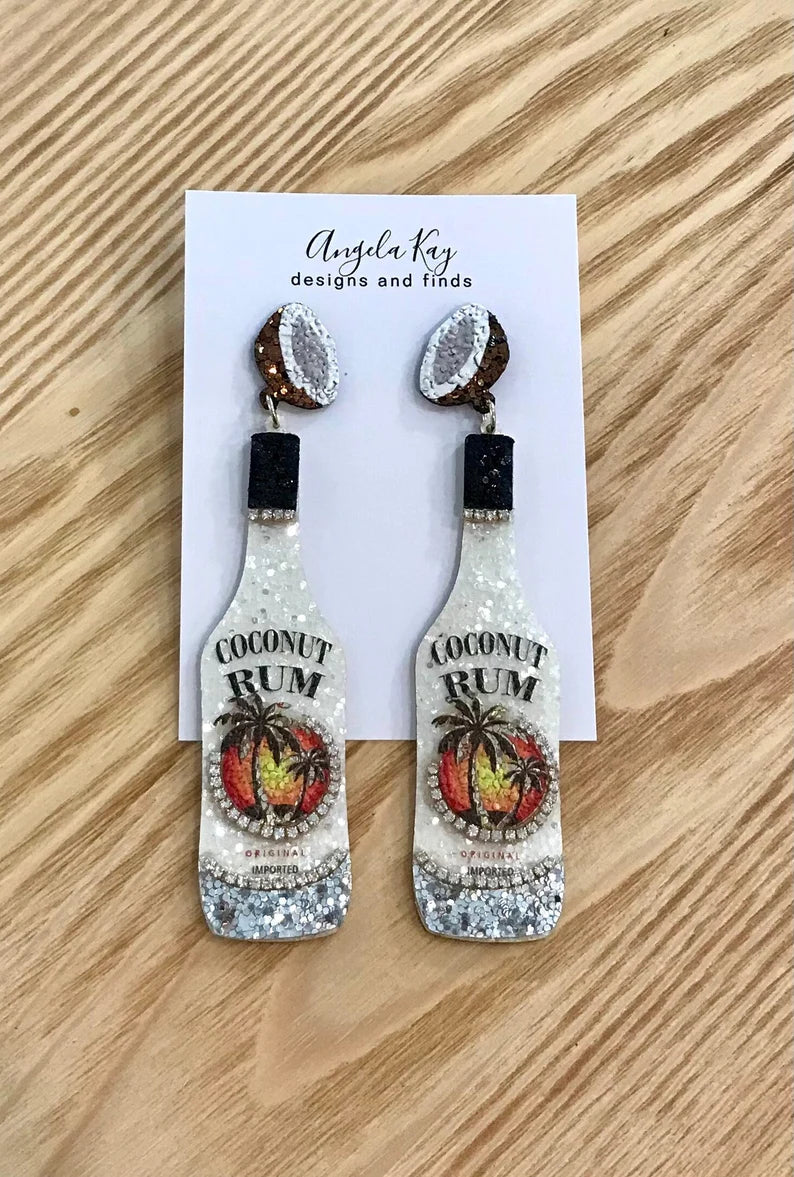 Rum Bottle Earrings