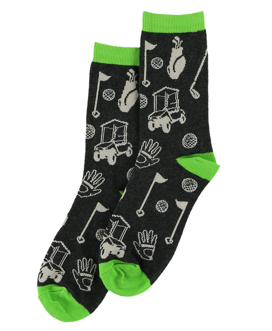 Golfers Grey Crew Sock