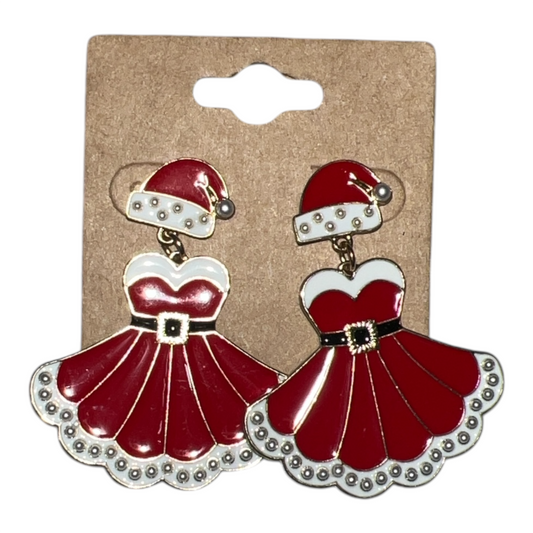 Santa Dress Earrings