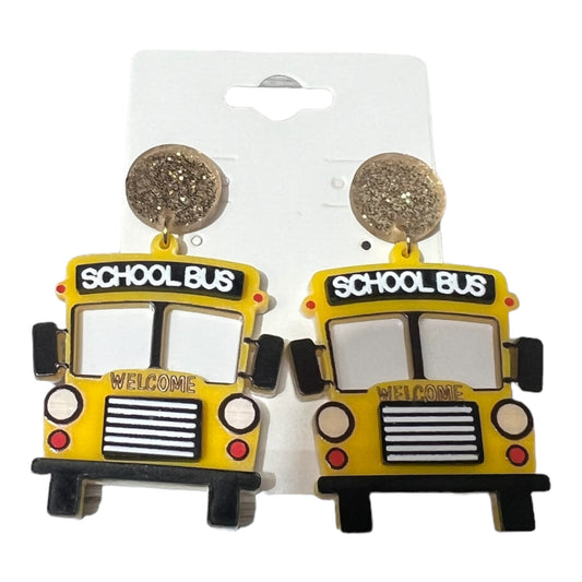 School Bus Acrylic Earrings