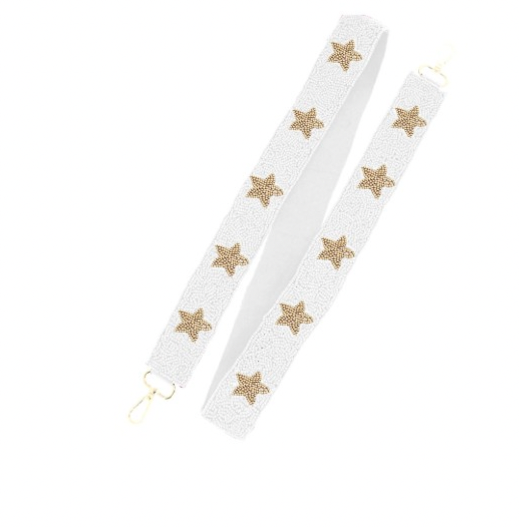 Gold Star Beaded Crossbody Strap - Ascension Golf Carts, LLC