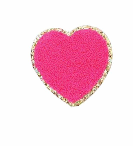 Hot Pink Heart Patch
