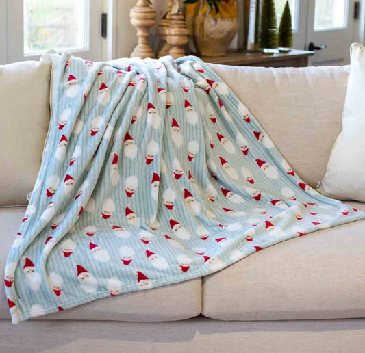 Jolly Santa Throw Blanket