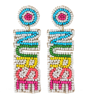 Beaded "Nurse" Earrings