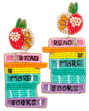 "Read More Books" Earrings