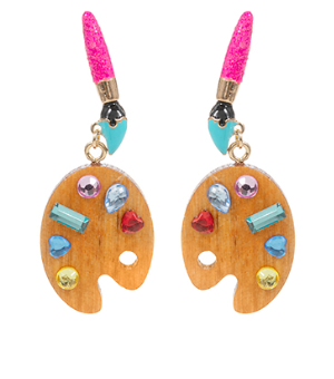 Artist Paint Pallet Earrings