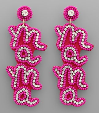 Pink "Mama" Earrings