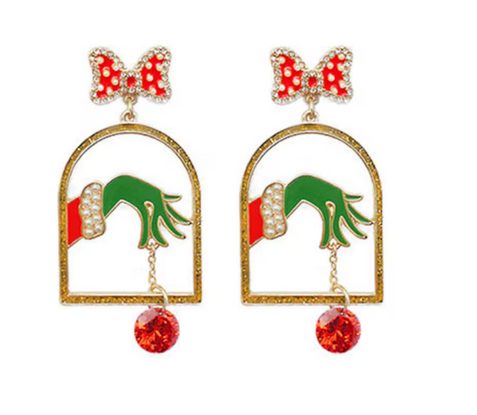 Feelin Grinchy Earrings