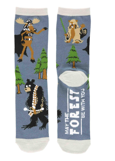 Forest Be With You Crew Socks