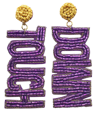 GS - Touchdown Beaded Earrings