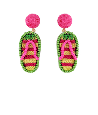 GS - Beaded Flip Flop Earrings
