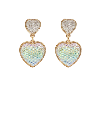 GS - Iridescent Heart Earrings