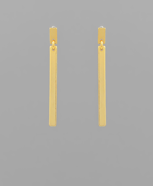 GS - Gold Bar Earrings