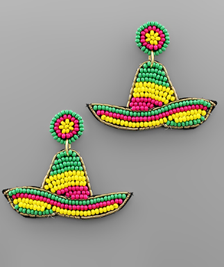 GS - Sombrero Beaded Earrings