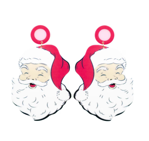 TRS - Santa Acrylic Earrings