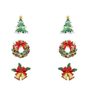 GS - Christmas Trio Studs