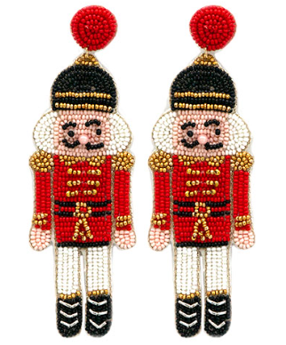 V&L - Nutcracker Beaded Earrings