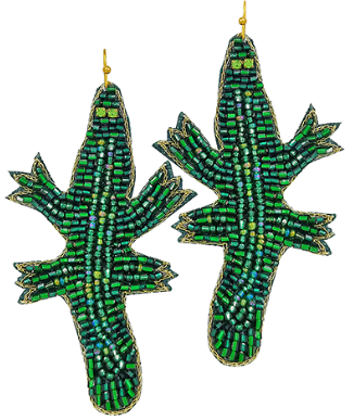 GS - Gator Beaded Earrings