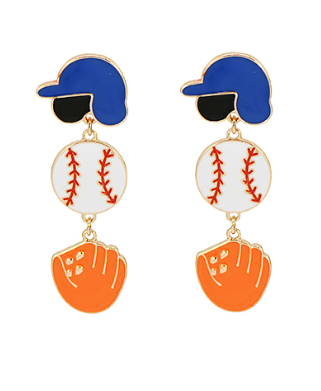 GS - Baseball Trio Earrings