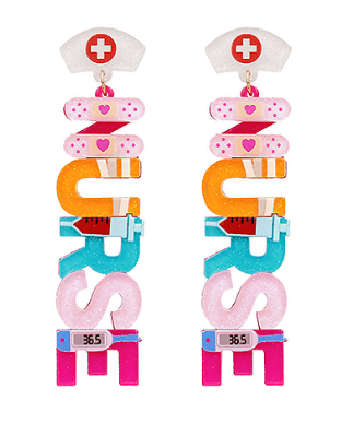 GS - "Nurse" Acrylic Earrings