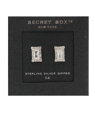GS - Silver Rectangular Studs