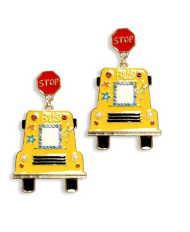 V&L - School Bus Earrings