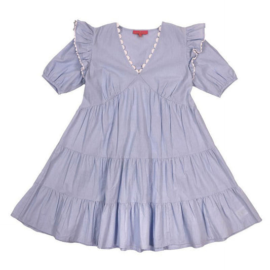 Short Blue Maxi Dress