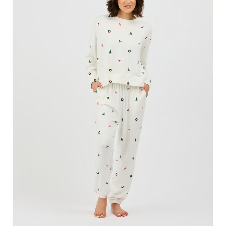 MS - Sophie PJ Jogger Set - Christmas Icons