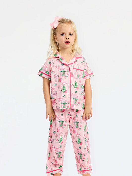 MS - Charlotte Toddler PJ Set (SSP) - Christmas Cottage
