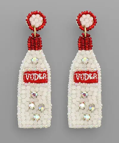 Vodka Beaded Earrings