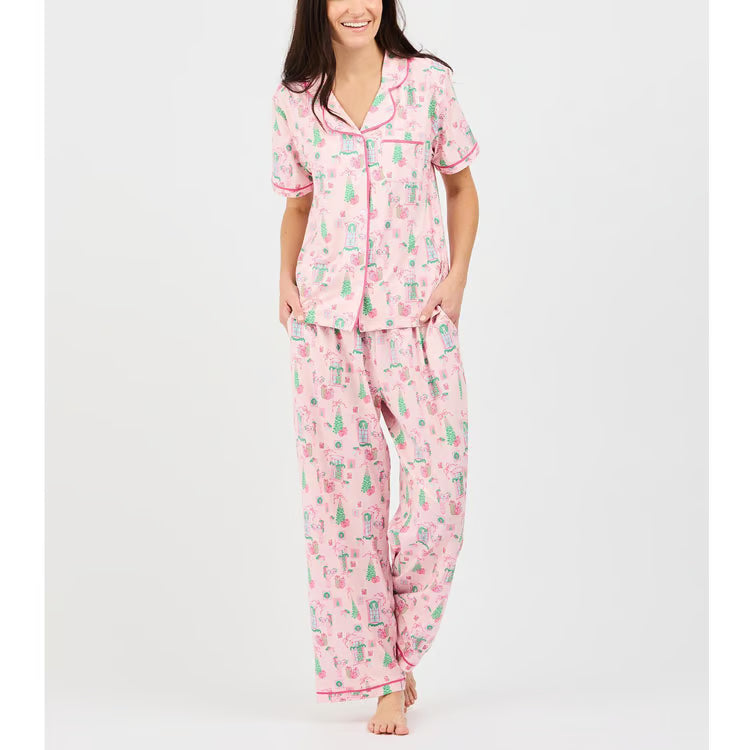 MS - Charlotte Women's PJ Set (SSP) - Christmas Cottage