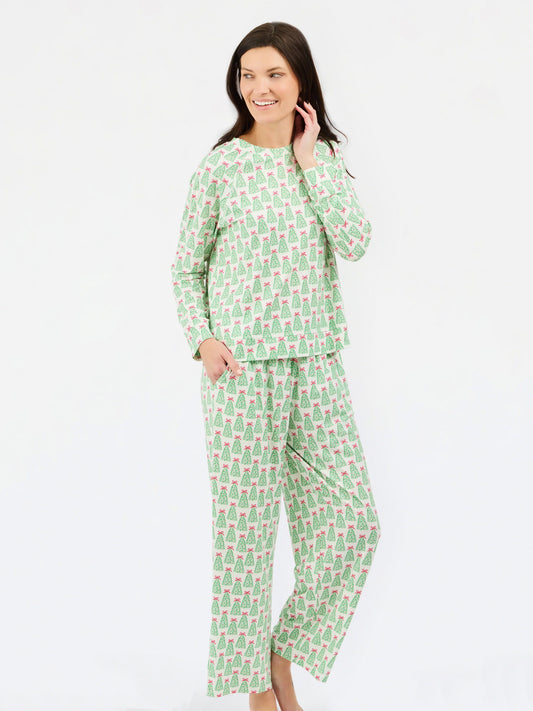 MS - Annie Women's PJ Set (LSP) - Rosy Woodlands
