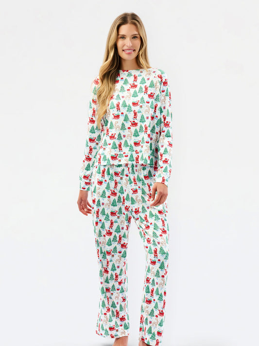 MS - Annie Women's PJ Set (LSP) - Tidings Toile
