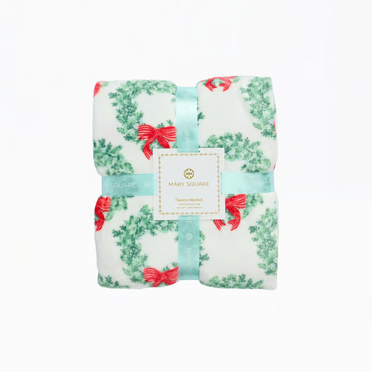 MS - Blanket - Wreath & Ribbon
