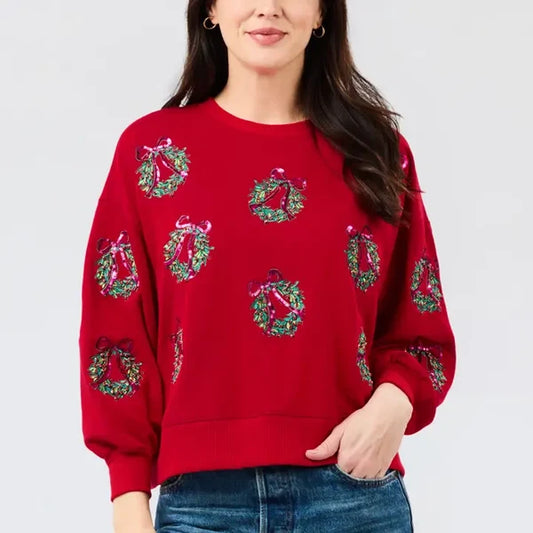 MS - Millie Sweatshirt - Berry Wreaths
