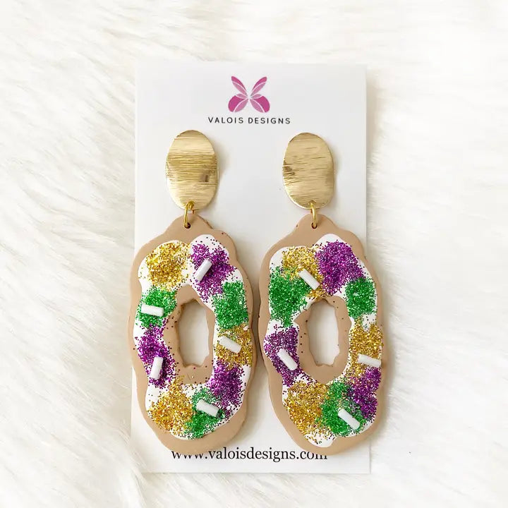 King Cake Earrings