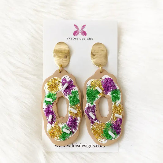 King Cake Earrings