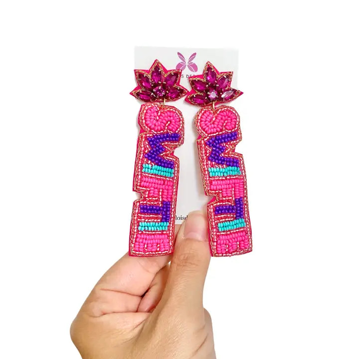 Pink Swiftie Earrings