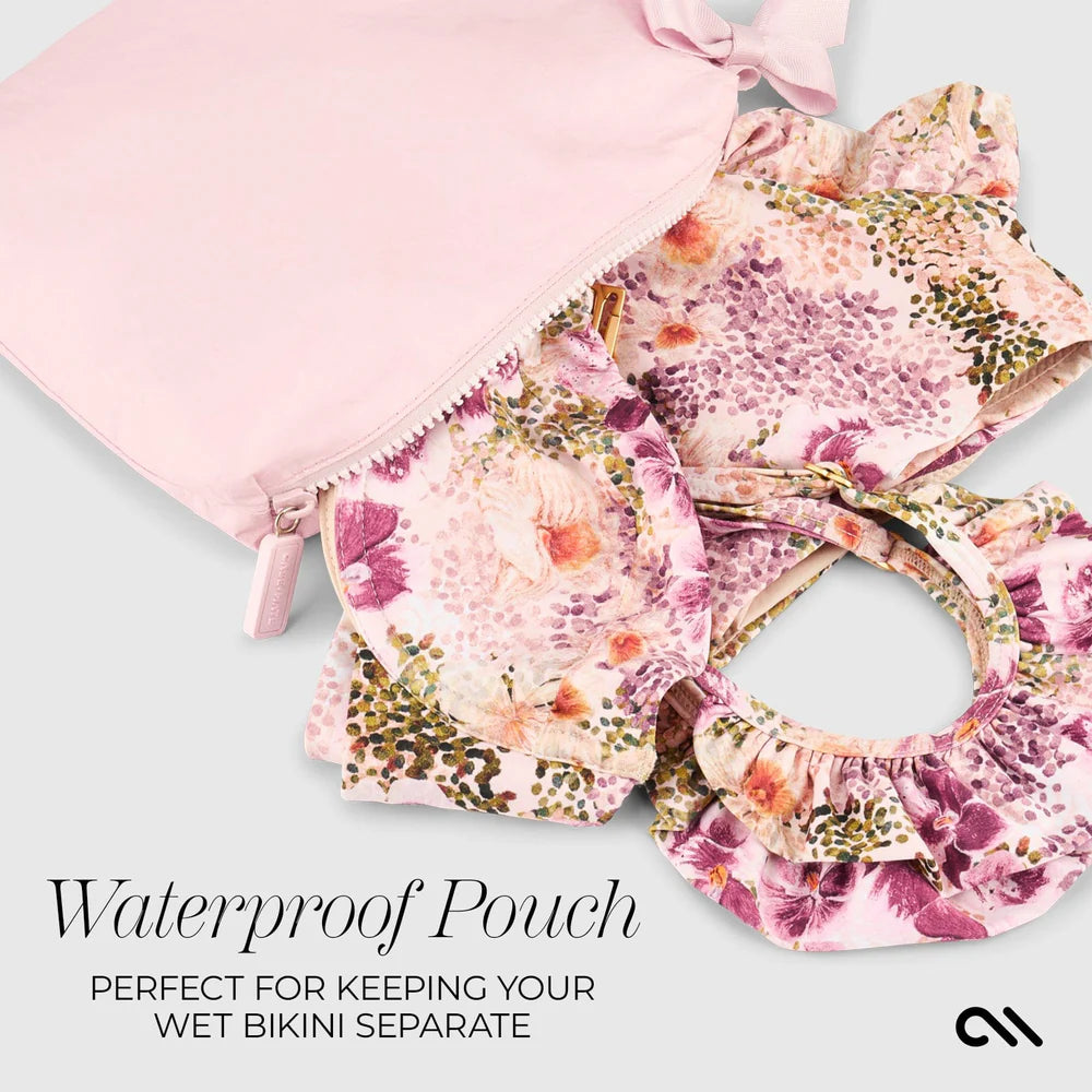 Case-Mate : Ballet Pink Bow Waterproof Zip Pouch