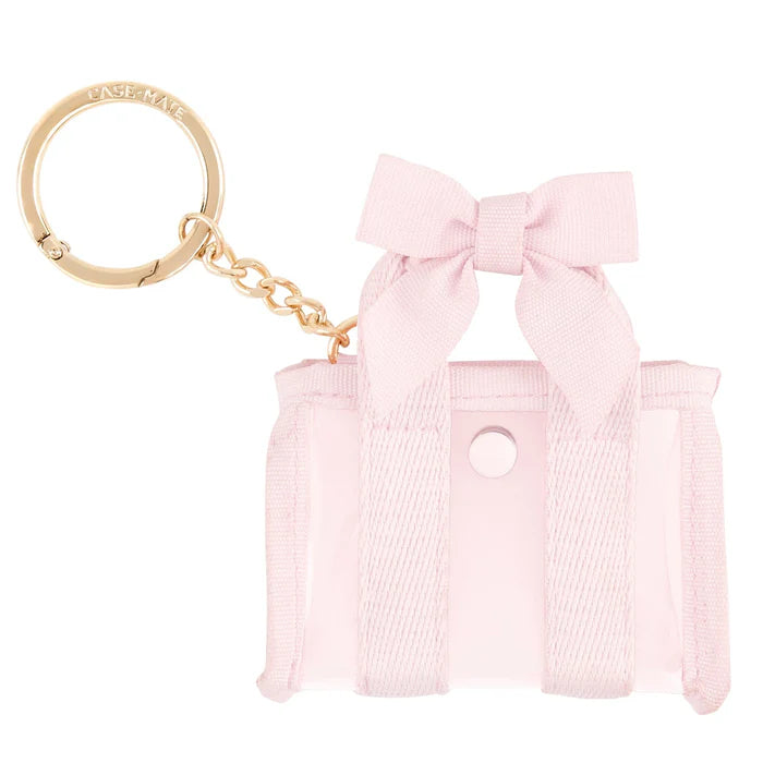 Case-Mate : Ballet Pink Bow Tini Tote Charm Keychain