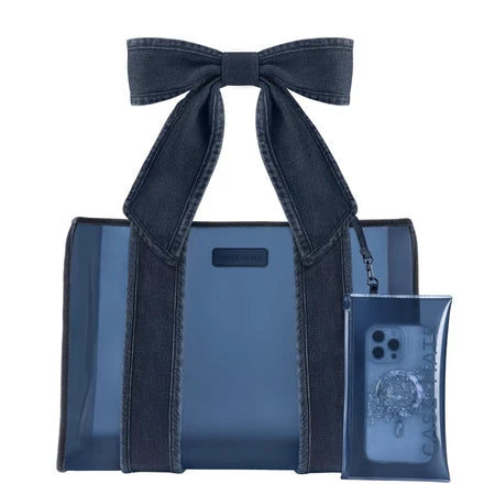 Case-Mate: Denim Bow Jelly Tote