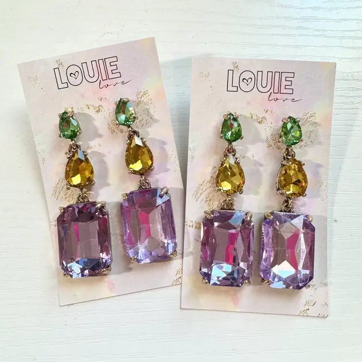New Orleans Mardi Gras Earrings