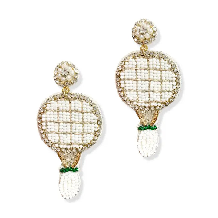 Ball is in Your Court Tennis Earrings
