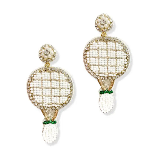 Ball is in Your Court Tennis Earrings