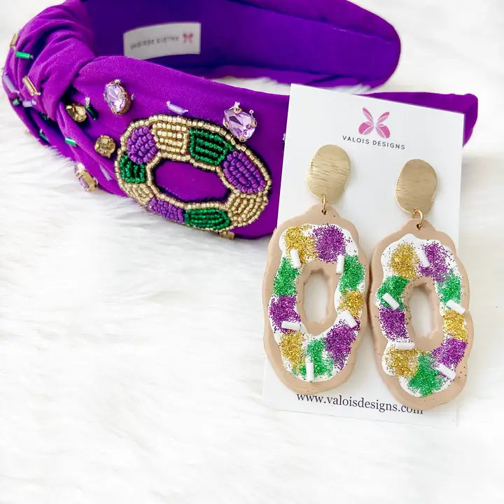 King Cake Earrings