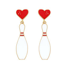 GS - Bowling Pin Dangle Earrings