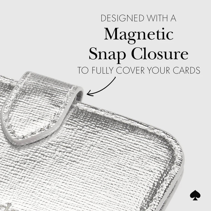 Kate Spade New York Metallic Silver Morgan MagSafe Wallet
