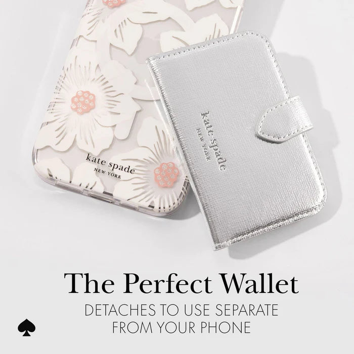 Kate Spade New York Metallic Silver Morgan MagSafe Wallet