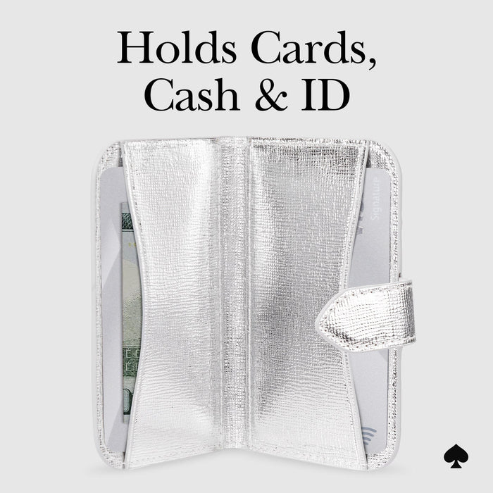 Kate Spade New York Metallic Silver Morgan MagSafe Wallet